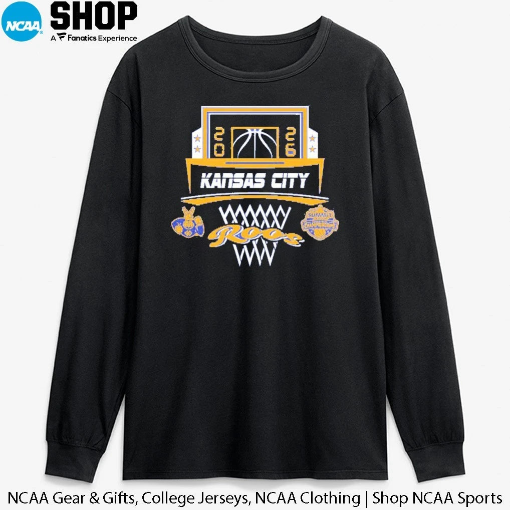 Official Kansas City Roos 2026 The Summit League Men’s Basketball Champions T-Shirt