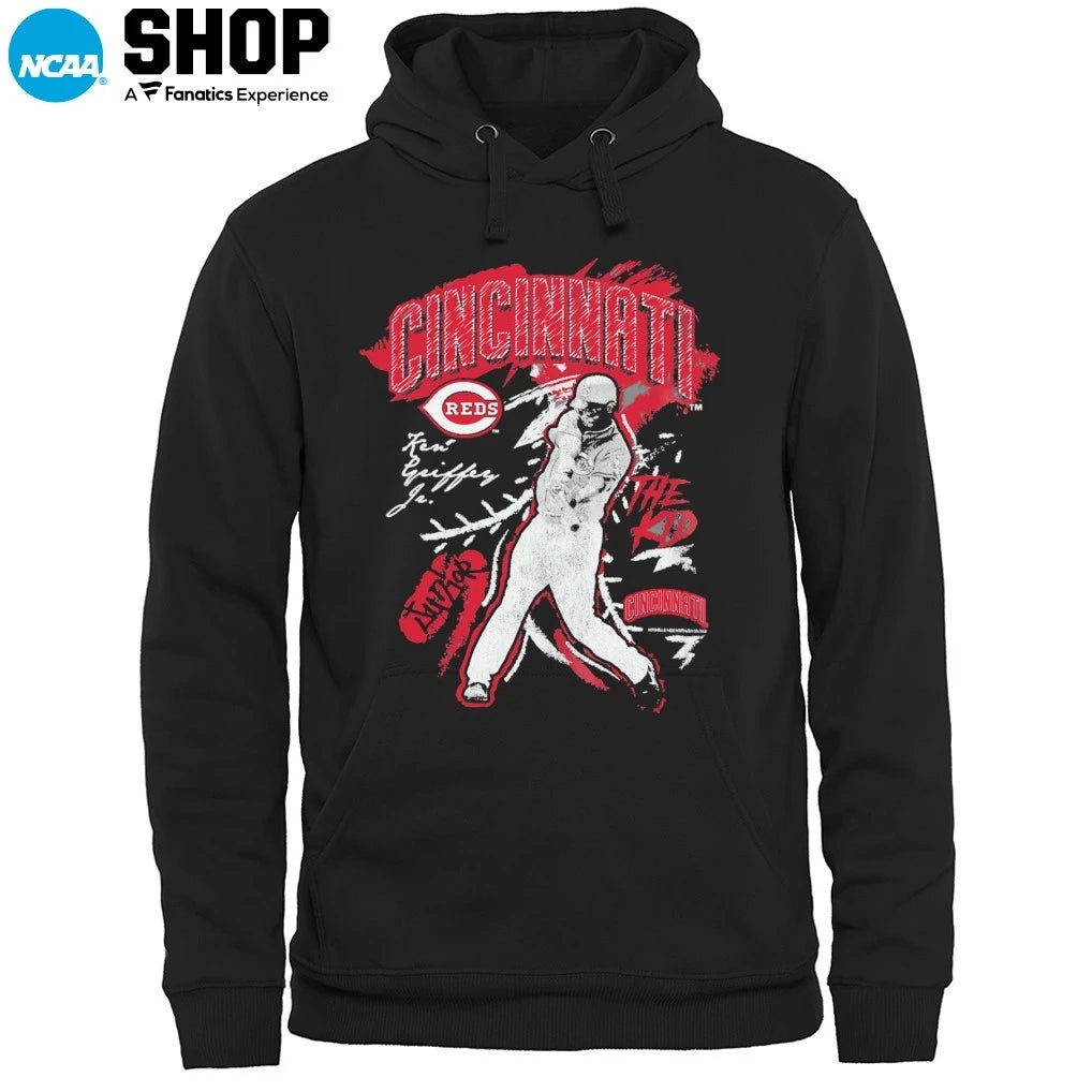 Official Ken Griffey Cincinnati Reds Chalked Up Player Signature T-Shirt