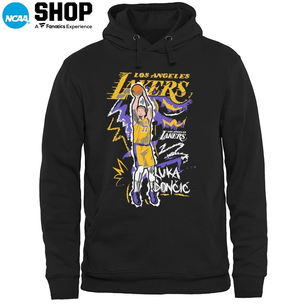Official Luka Dončić Los Angeles Lakers Chalked Up Player Signature T-Shirt