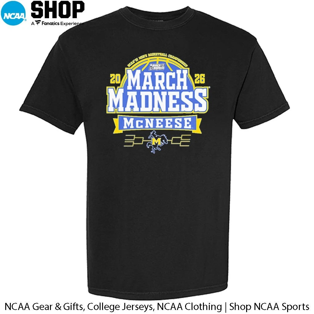 Official McNeese State Cowboys 2026 NCAA DI Men’s Basketball Championship March Madness Bound T-Shirt