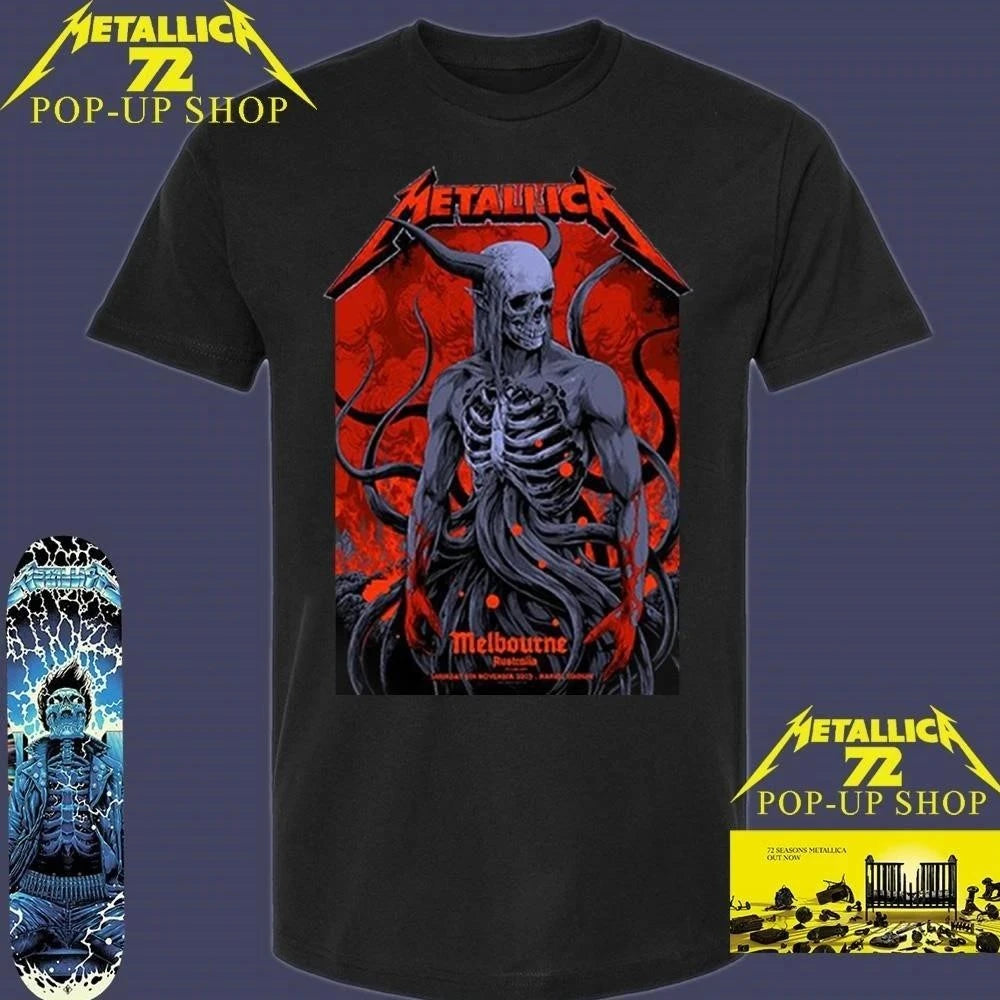 Official Metallica M72 Melbourne Art Ken Taylor Exclusive Poster Pop-Up Shop Limited T-Shirt