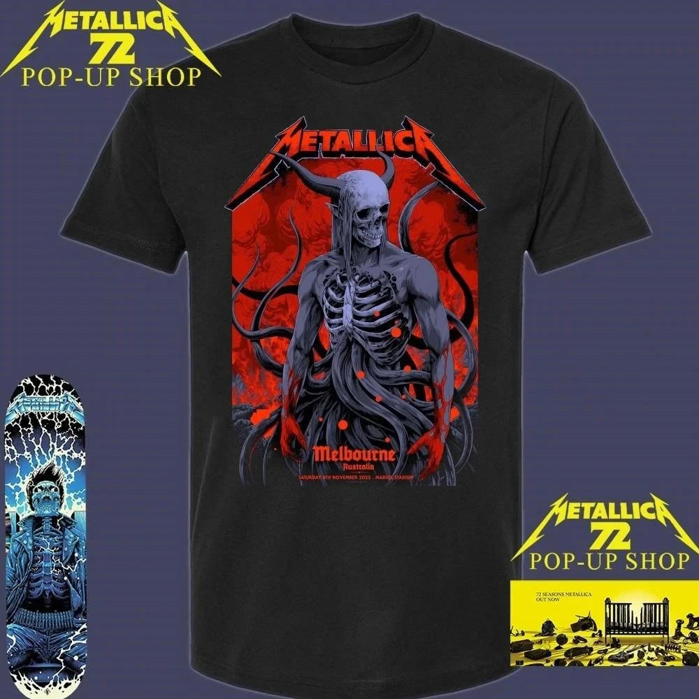 Official Metallica M72 Melbourne Pop-Up Shop November 8, 2025 Art By Ken Taylor Shirt