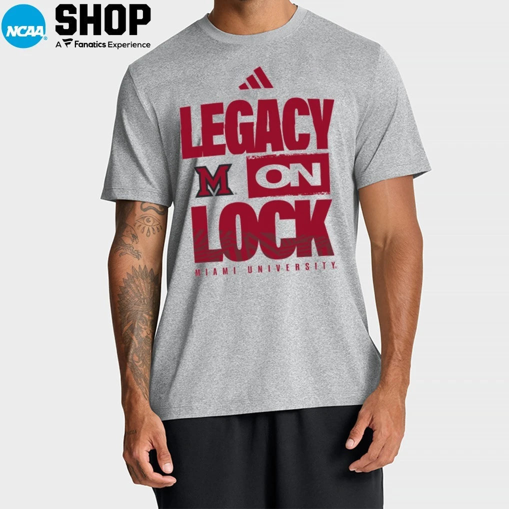 Official Miami RedHawks 2026 Legacy On Lock March Madness T-Shirt