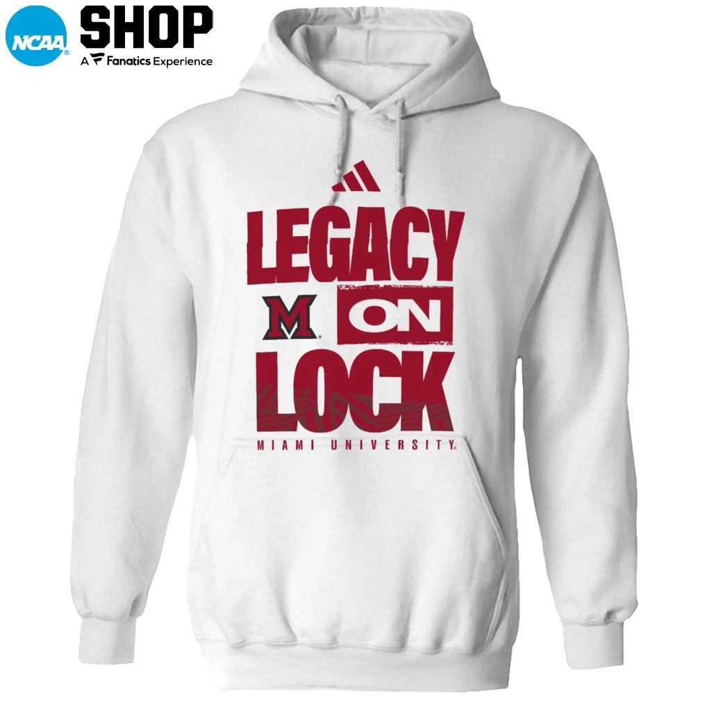 Official Miami RedHawks 2026 Legacy On Lock March Madness T-Shirt