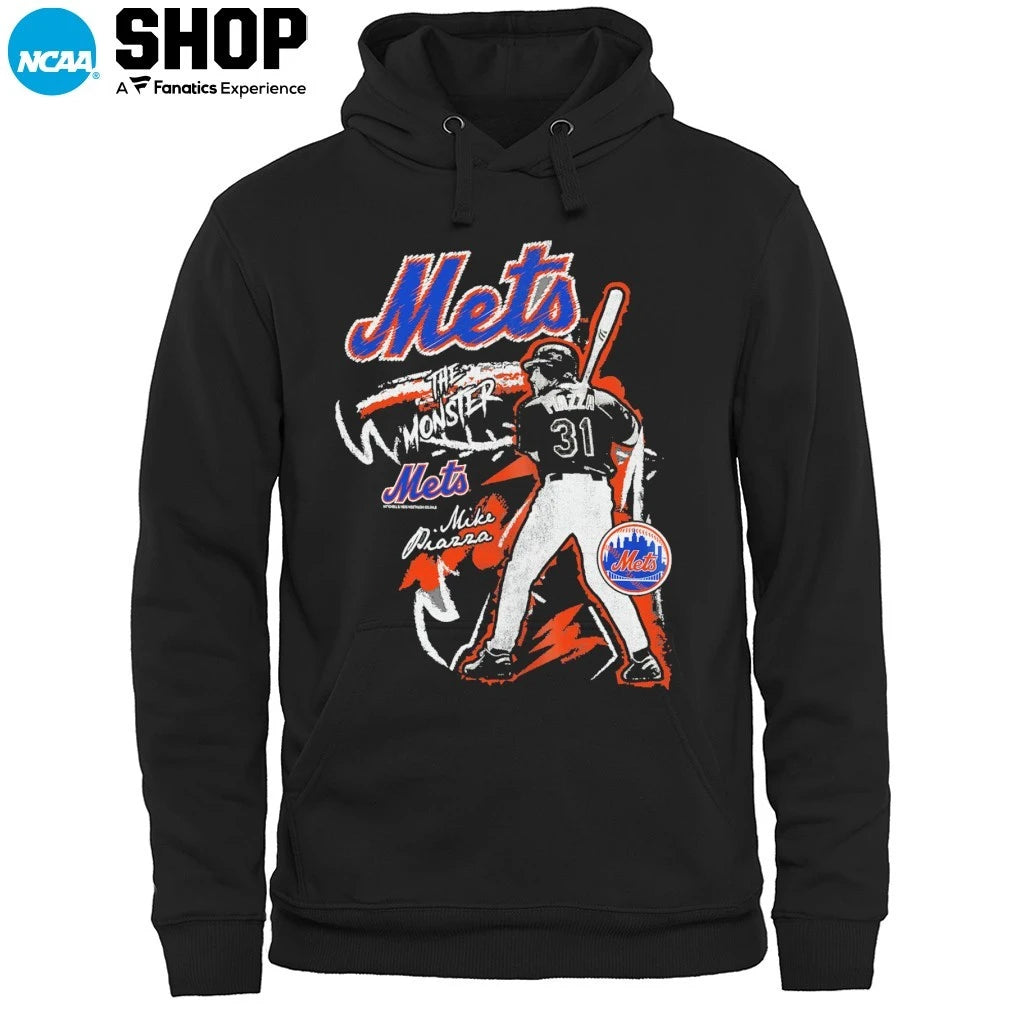 Official Mike Piazza New York Mets Chalked Up Player Signature T-Shirt