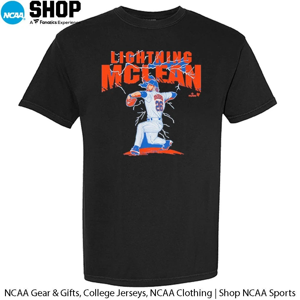 Official Nolan McLean New York Mets Lightning T-Shirt