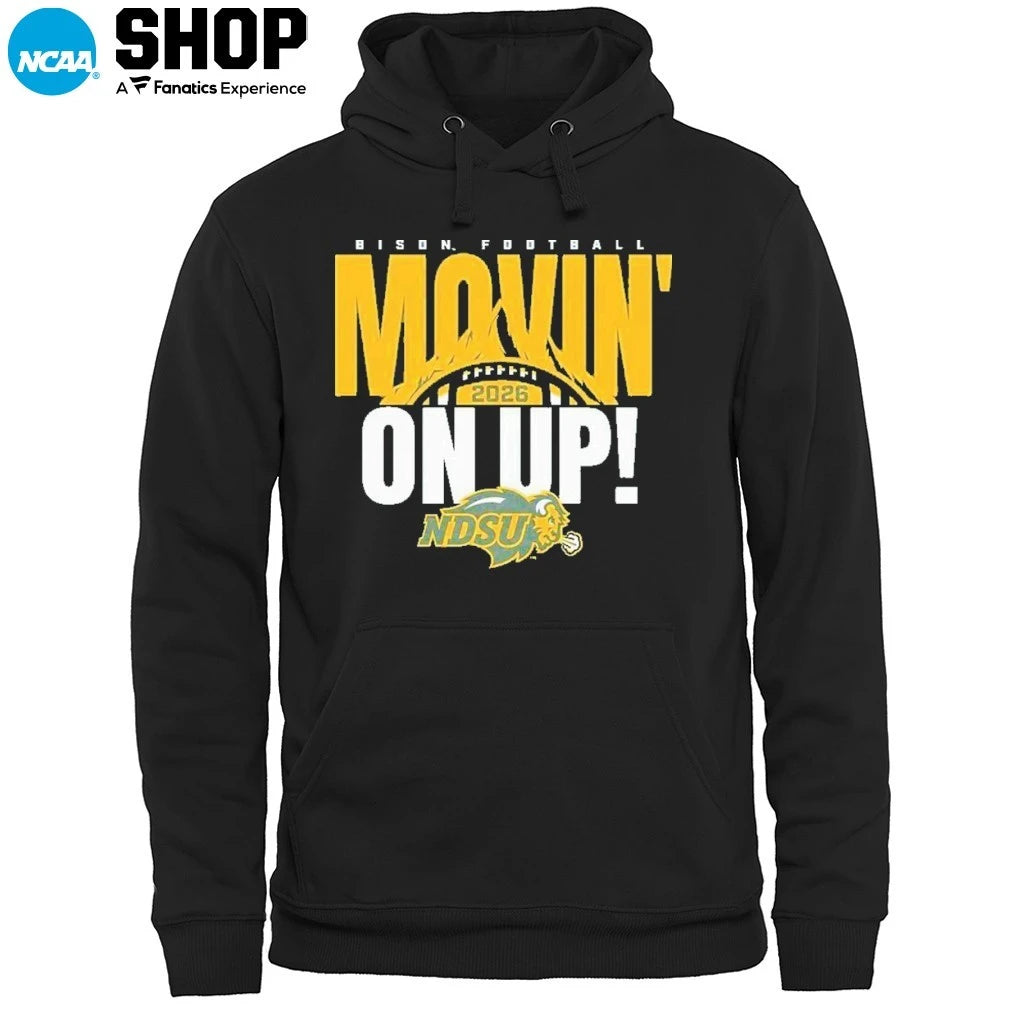 Official North Dakota State Bison Football Movin 2026 On Up T-Shirt