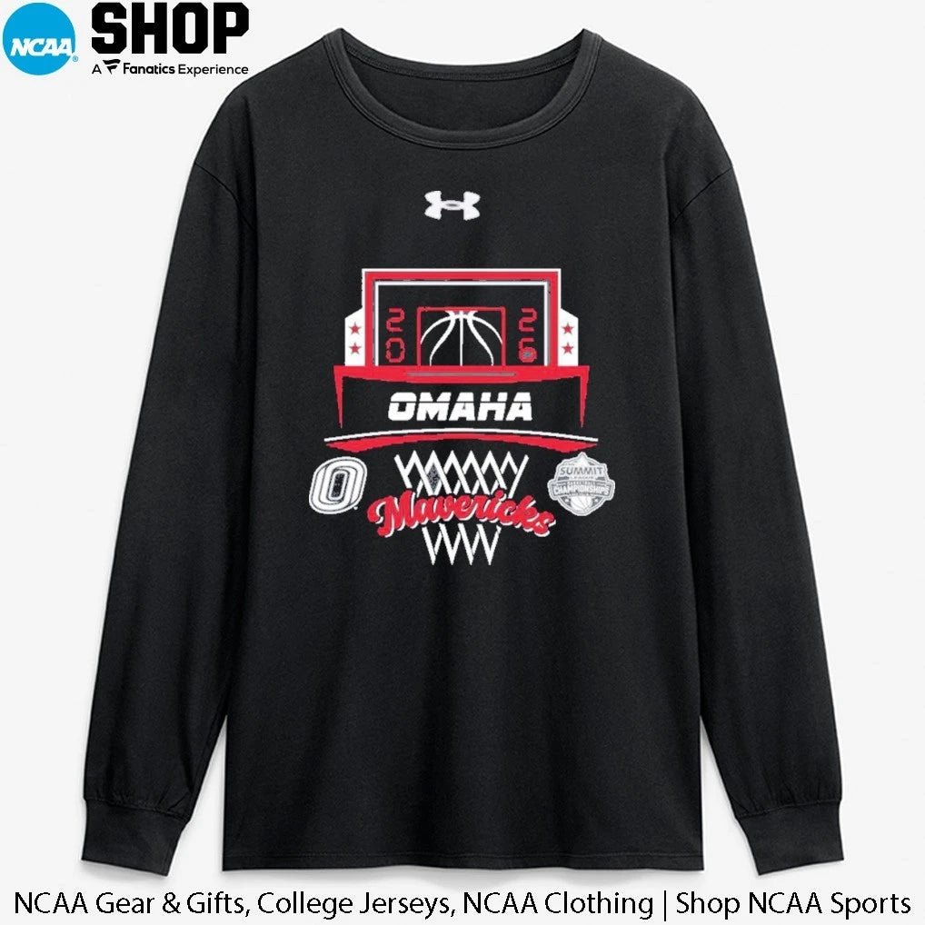 Official Omaha Mavericks 2026 The Summit League Men’s Basketball Champions T-Shirt