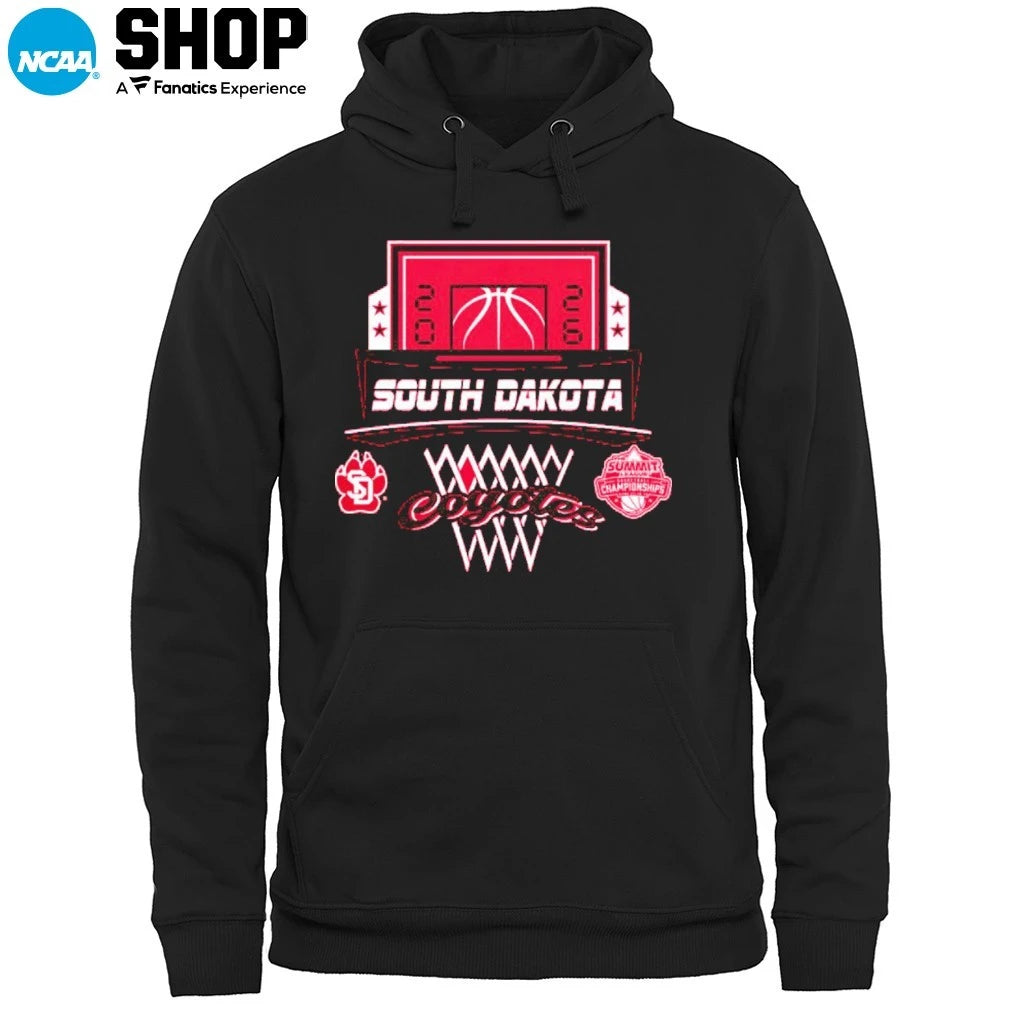 Official South Dakota Coyotes 2026 The Summit League Men’s Basketball Champions T-Shirt
