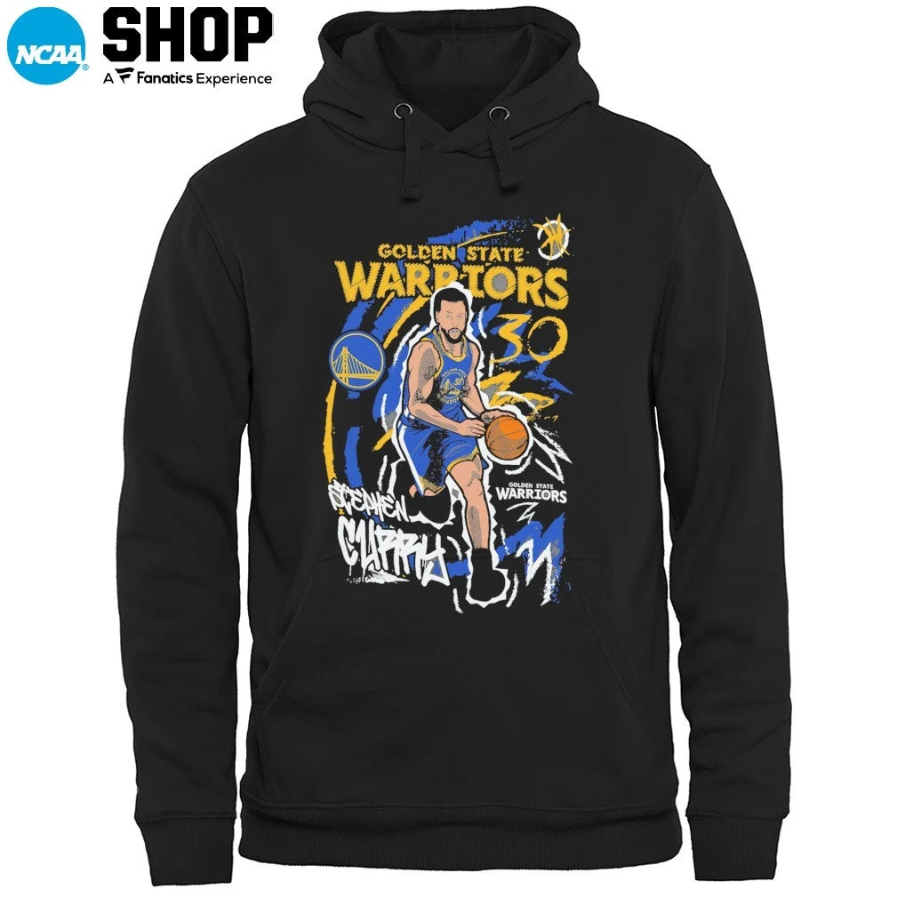 Official Stephen Curry Golden State Warriors Chalked Up Player Signature T-Shirt