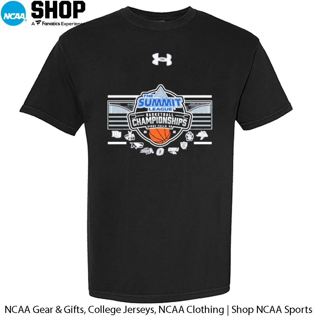 Official The Summit League Basketball Championships Sioux Falls Sd 2026 9 Teams T-Shirt