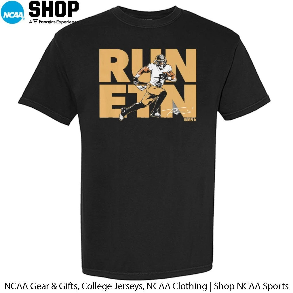 Official Travis Etienne Run ETN NOLA Signature T-Shirt