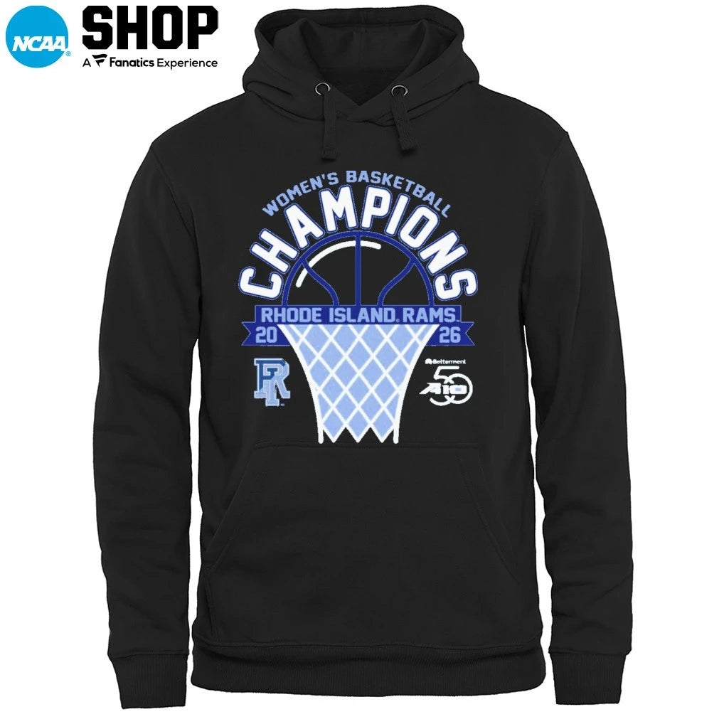 Official University of Rhode Island Women’s Basketball 2026 Atlantic 10 Tournament Champions T-Shirt