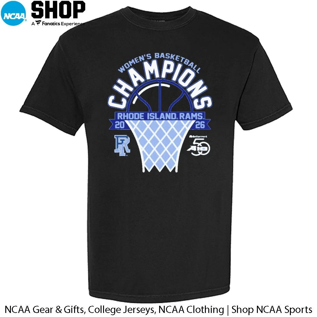 Official University of Rhode Island Women’s Basketball 2026 Atlantic 10 Tournament Champions T-Shirt