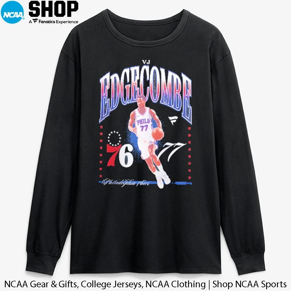 Official VJ Edgecombe Philadelphia 76ers Hype T-Shirt