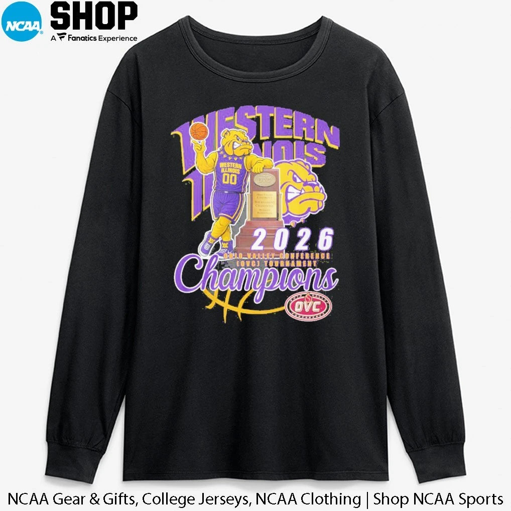 Official Western Illinois Leathernecks Women’s Basketball 2026 Ohio Valley Conference Tournament Champions Mascot T-Shirt
