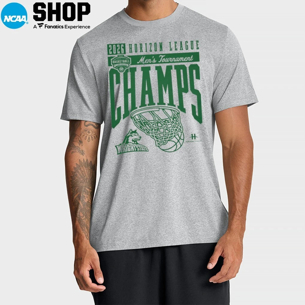 Official Wright State Raiders 2026 Horizon League Men’s Tournament Champions T-Shirt