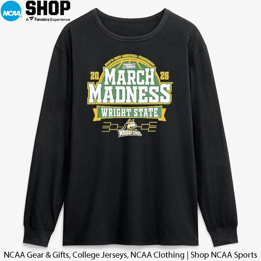 Official Wright State Raiders 2026 NCAA DI Men’s Basketball Championship March Madness Bound T-Shirt