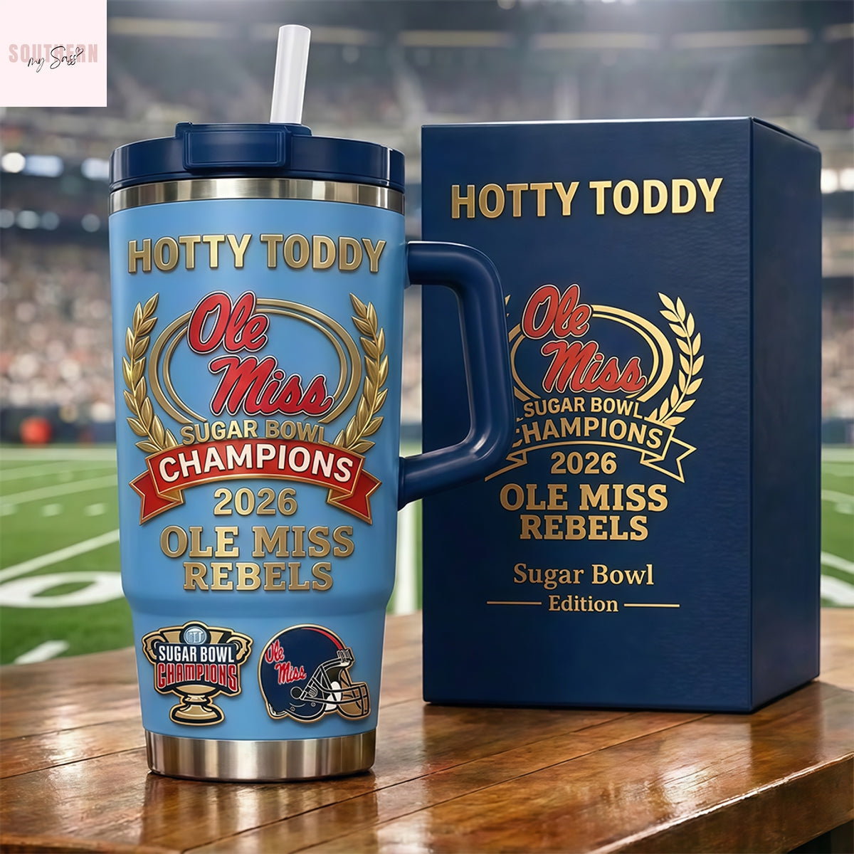 Ole Miss Rebel 2026 Sugar Bowl Champions Tumbler