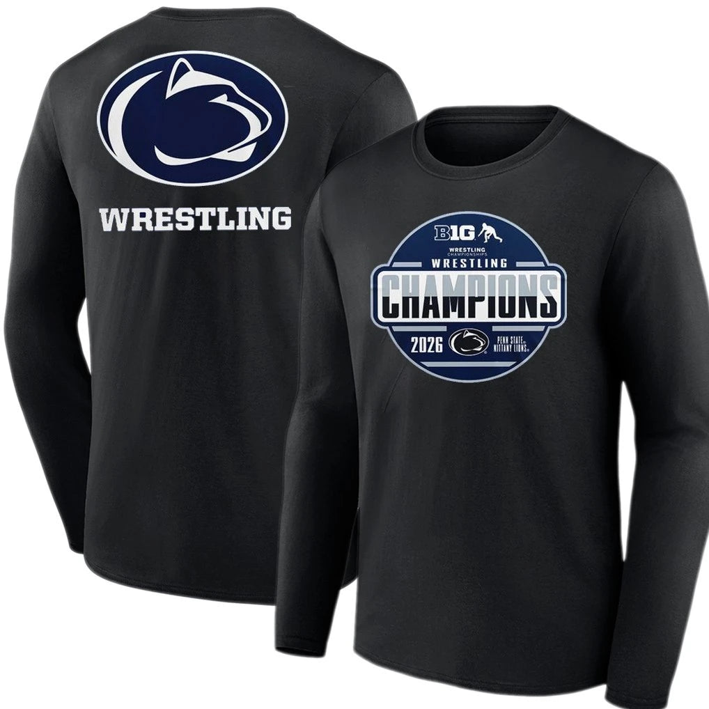 Penn State Nittany Lions 2026 Big Ten Men’s Wrestling Tournament Champions T-Shirt