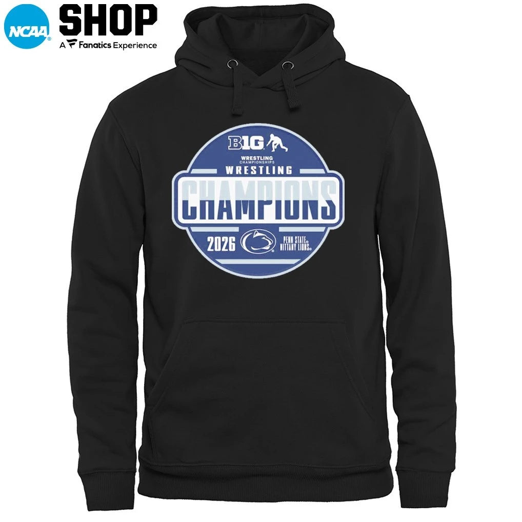 Penn State Nittany Lions 2026 Big Wrestling Champions T-Shirt
