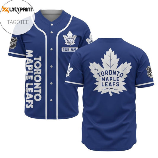 Personalized Toronto Maple Leafs Baseball Jersey Custom For Fans BJ0129 - lylyprint.com