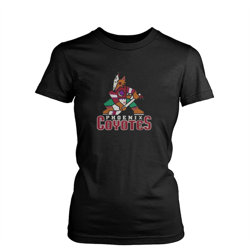 Phoenix Coyotes Vintage Hockey Womens T-Shirt Tee
