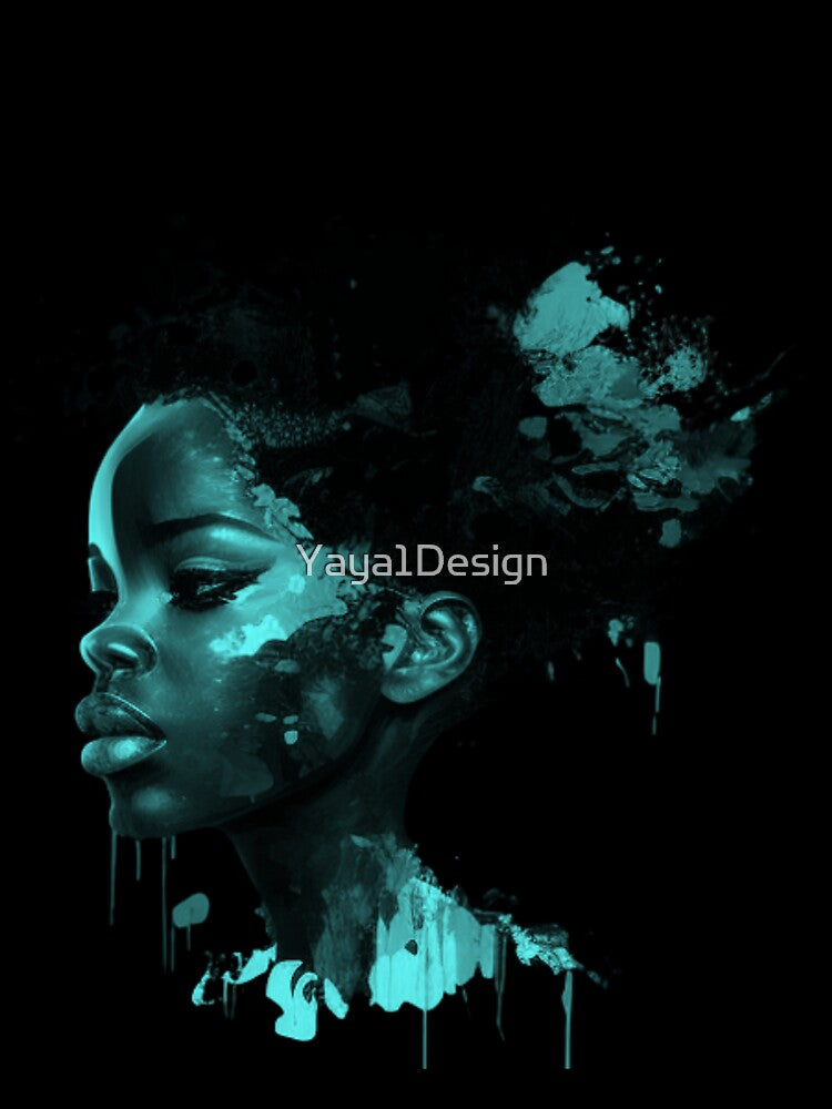 Colored african woman drawing realistic style by YayaBursk