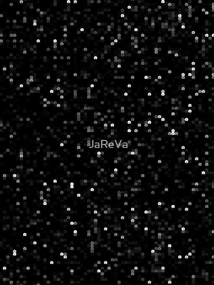 Printed image of shiny black sequins by JaReVa