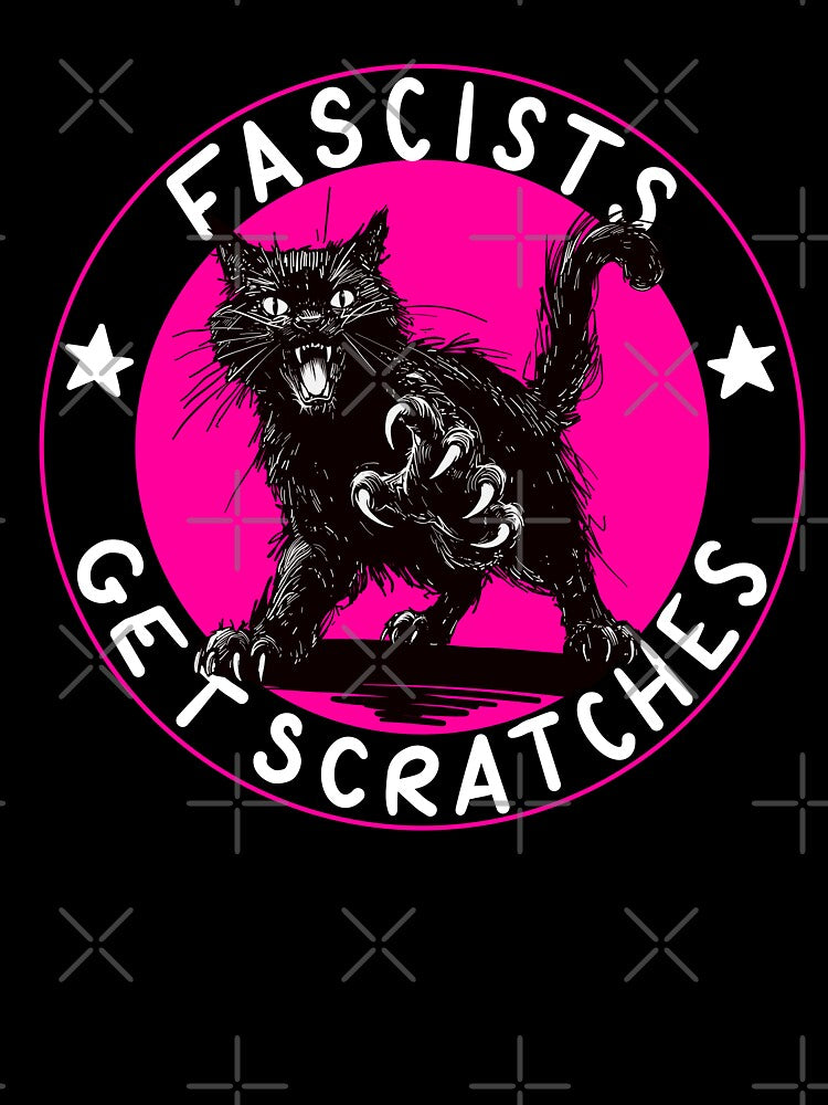 Cats Against Fascists Pink Version by KilkennyCat Art