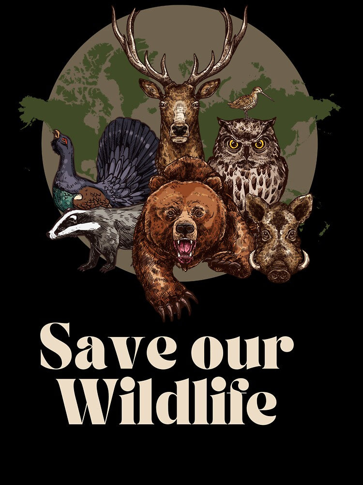 World Wildlife Day Save Our Wildlife Love Nature and Animals by BeeClassyDesign