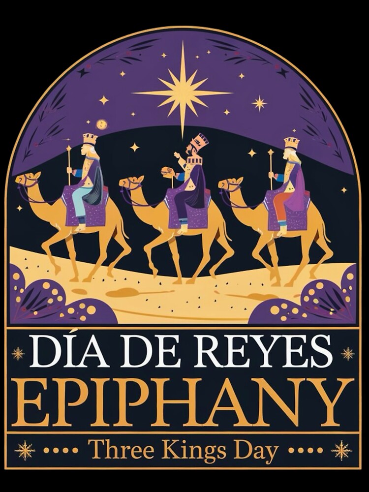 Three Kings Day Celebration Epiphany Festive Design by BunBuntheDog-