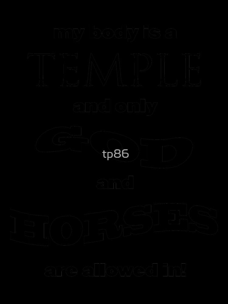 bad tshirt: god and horses by tp86
