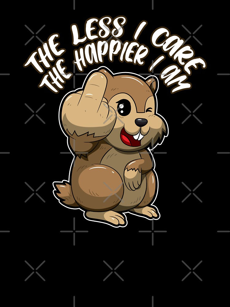 The Less I Care Happier I Am Squirrel Carpe Diem by anziehend
