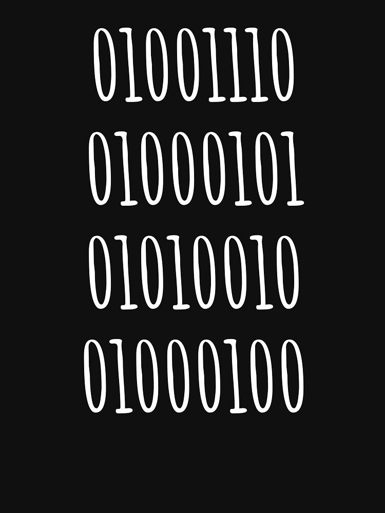 Nerd, In Binary- Funny Computing Coding Joke by the-elements