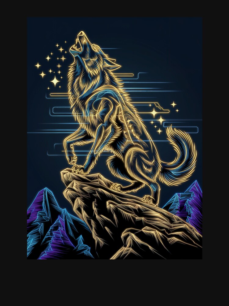 Galaxy Wolf Stars by MadCatPrints