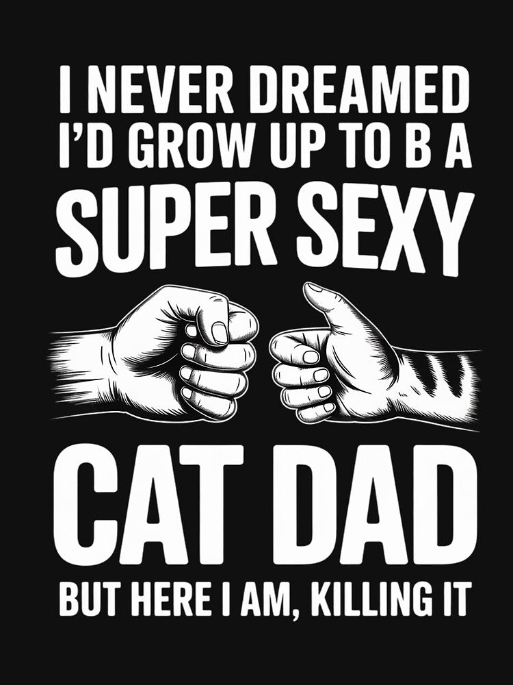 Mens Funny Cat Dad Novelty For Father's Day by traceydowns
