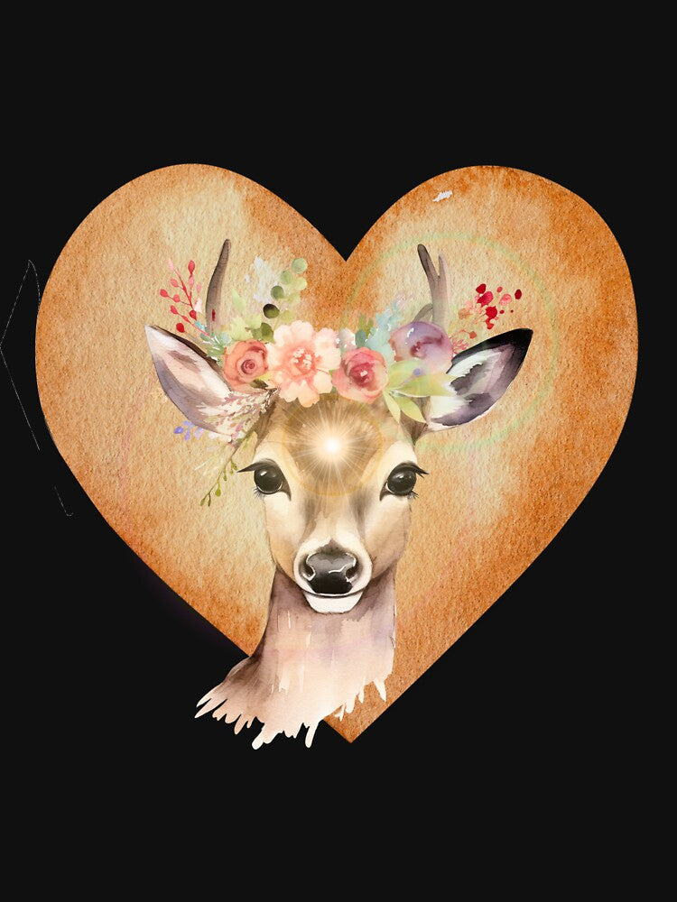 Tender Deer - A Graceful Portrait of Wildlife by GusiaTreasures