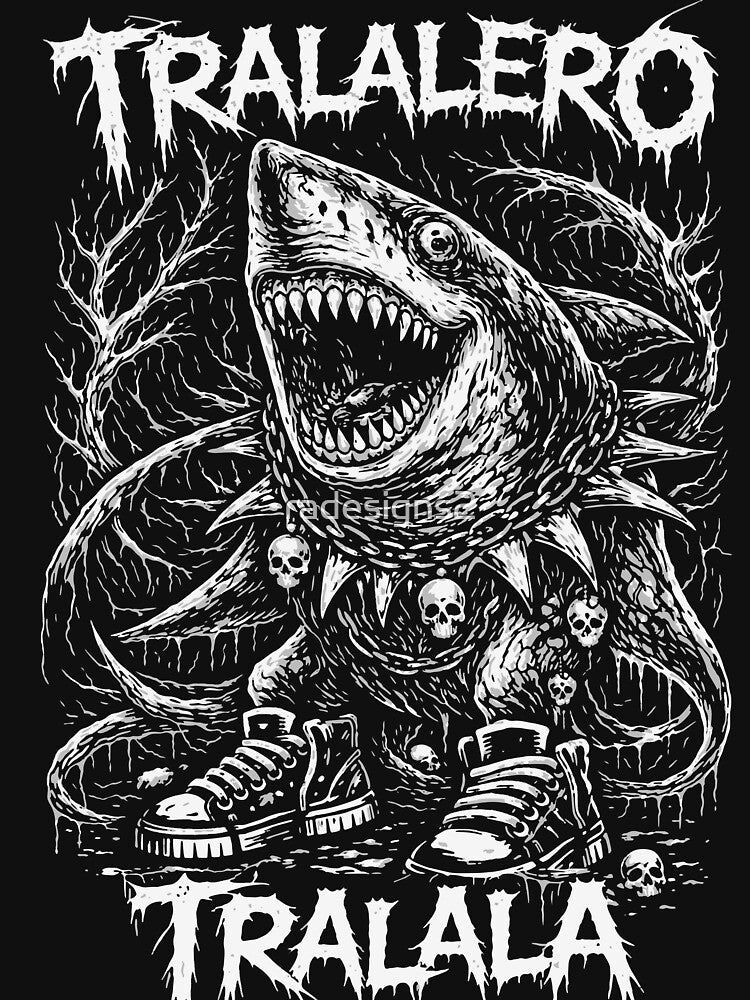 Tralalero Tralala – Black Metal Brainrot Shark by R-A Designs