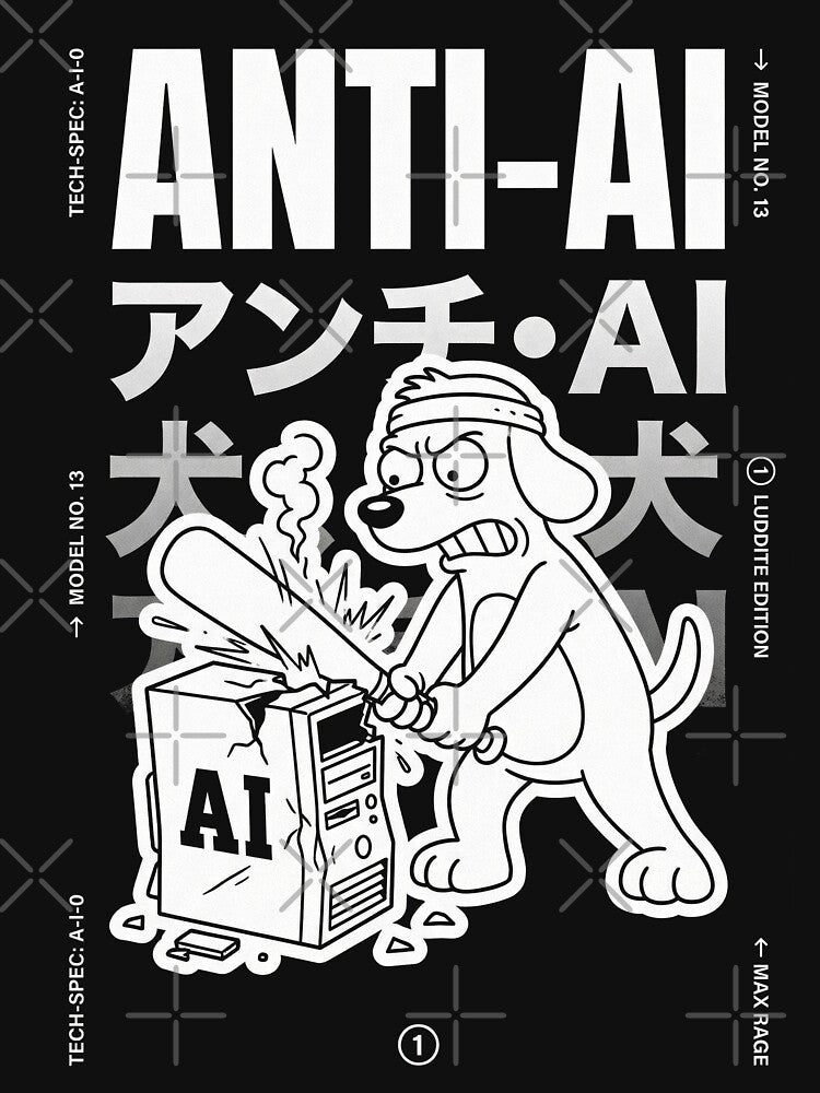Anti AI Rage Dog by Flying Doggo