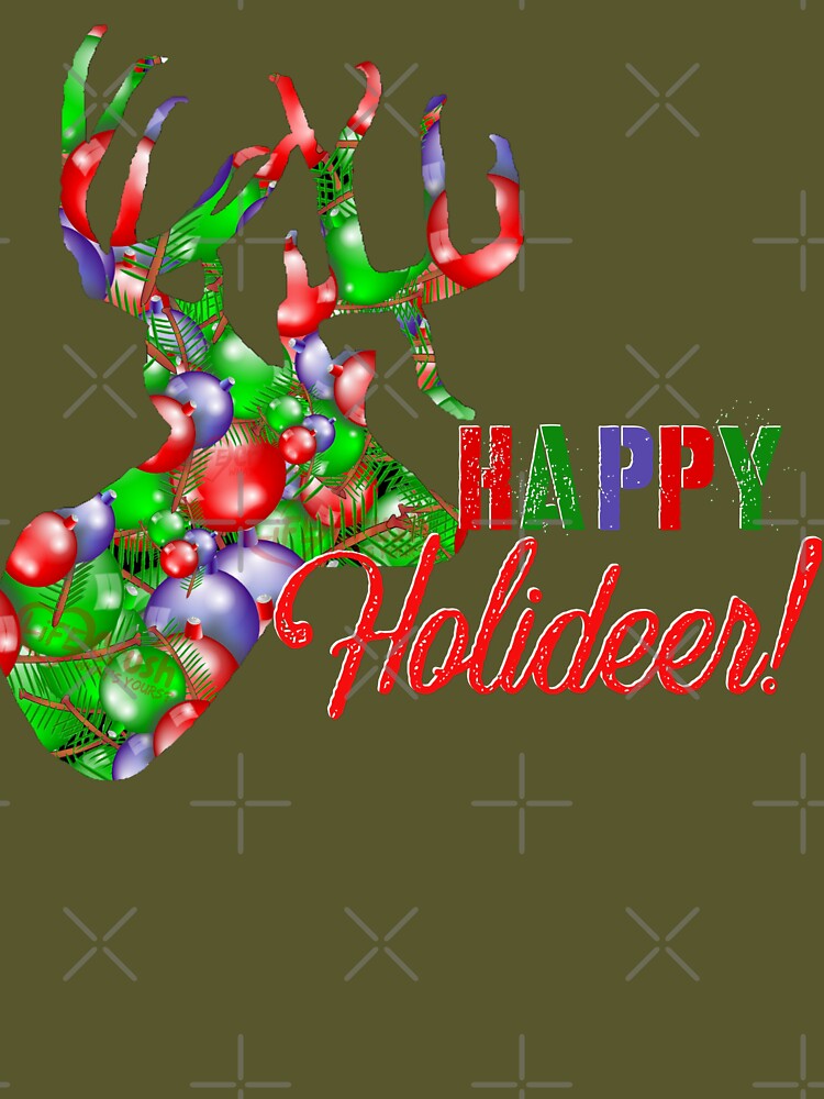 Christmas Deer, Happy Holiday Deer Hunting Design, Holiday Deer Hunter by LifeCrush
