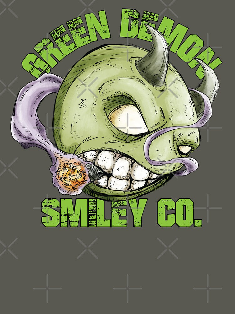 Green Demon Smiley Co by Sketch1682