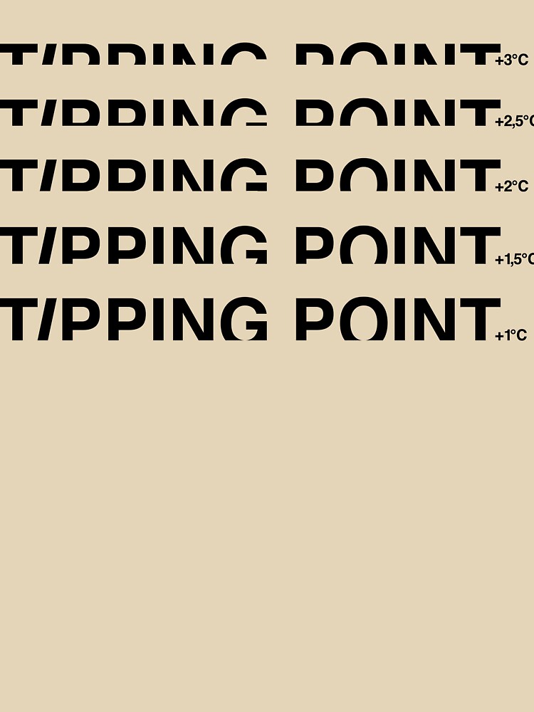 TIPPING POINT +3°C, Climate Change Awareness by WhyYTees