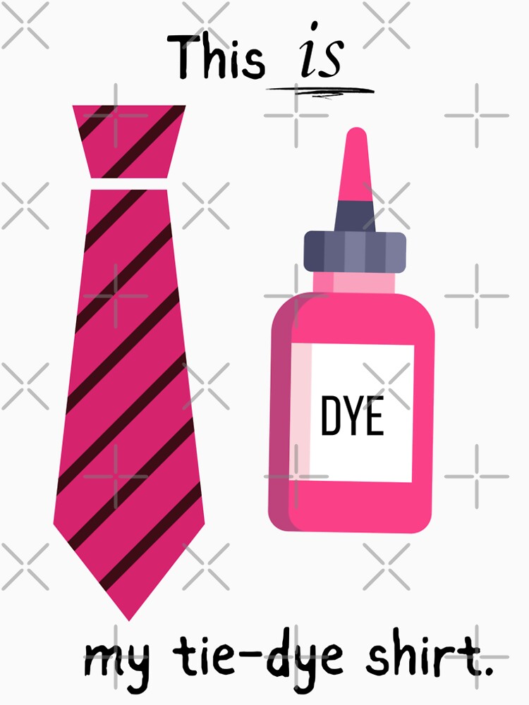 Ironic "Tie Dye" T Shirt, Pink by BubbleThunder