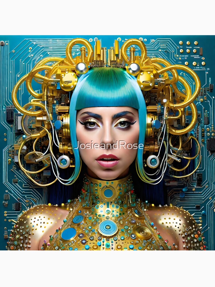 Circuit board Lady Gaga by JosieandRose
