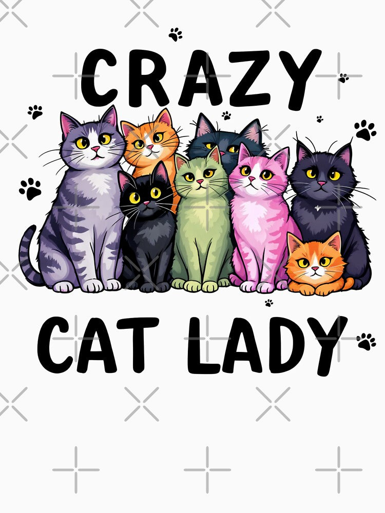 Crazy Cat Lady Collection - Cute and Colorful Cat Designs by latelierdechris