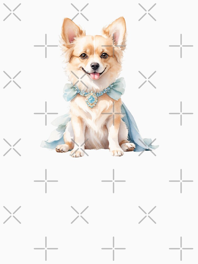 Gentle Watercolor Retro Dog Art by Victoria Riabov