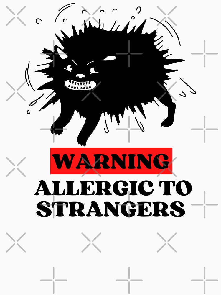 WARNING ALLERGIC TO STRANGERS - Funny Cat Pictures with Captions and Cat Sayings by FunnyCatsFam