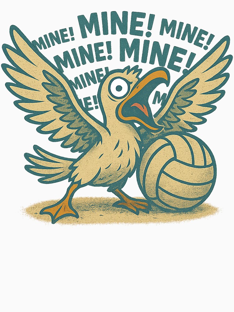 Volleyball - MINE Seagull Calls the Ball by VestaDesigns