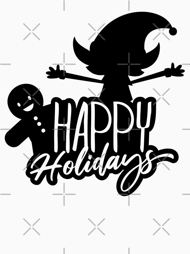 Happy Holidays Funny Gingerbread man and Elf Holiday Gifts by marosharaf